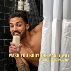San Francisco Soap Company Man Bar Bergamot & Cognac—bright citrus notes for a refreshing shower.