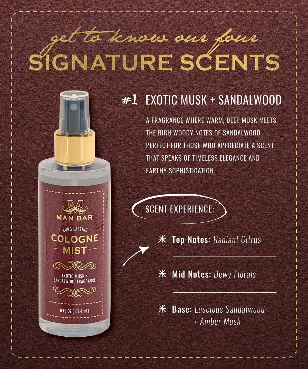 San Francisco Soap Company Man Bar Cologne Mist pulse-points application close-up