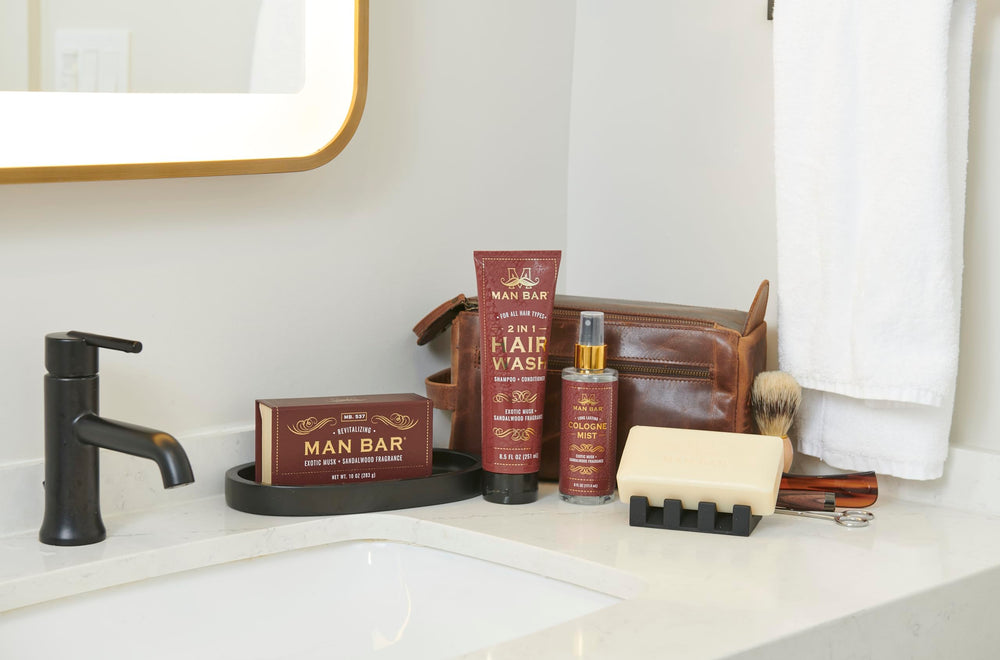 San Francisco Soap Company Man Bar unboxing packaging shown as gifting option