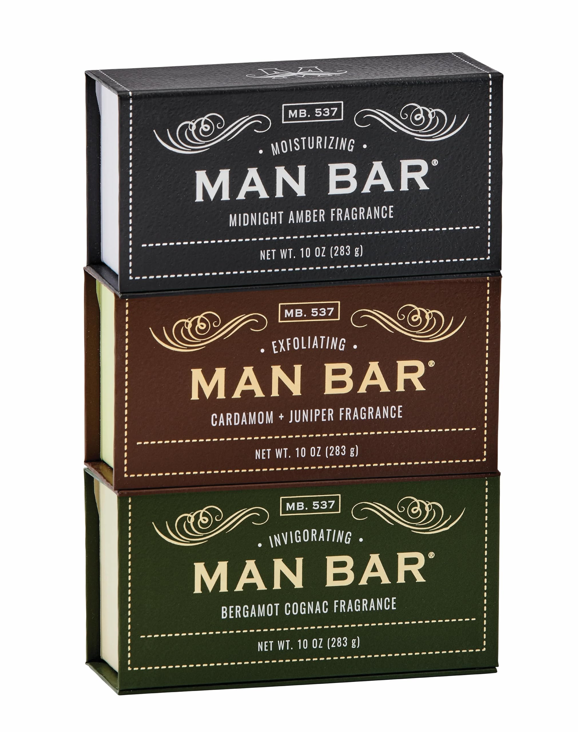 San Francisco Soap Company Man Bar Midnight Amber—deep cleanse for daily shower.