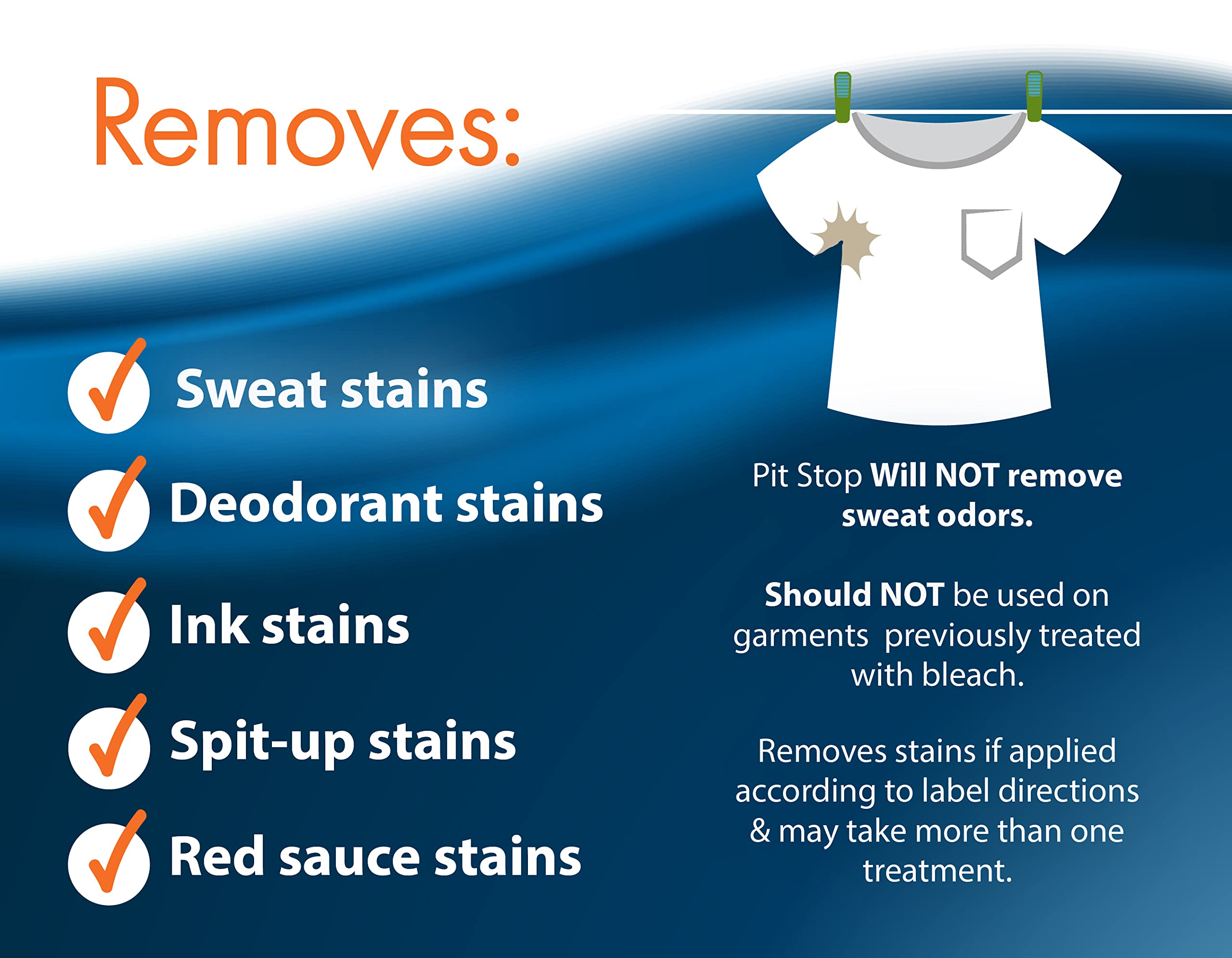Sanco Pit Stop works on makeup stains near collars and cuffs.