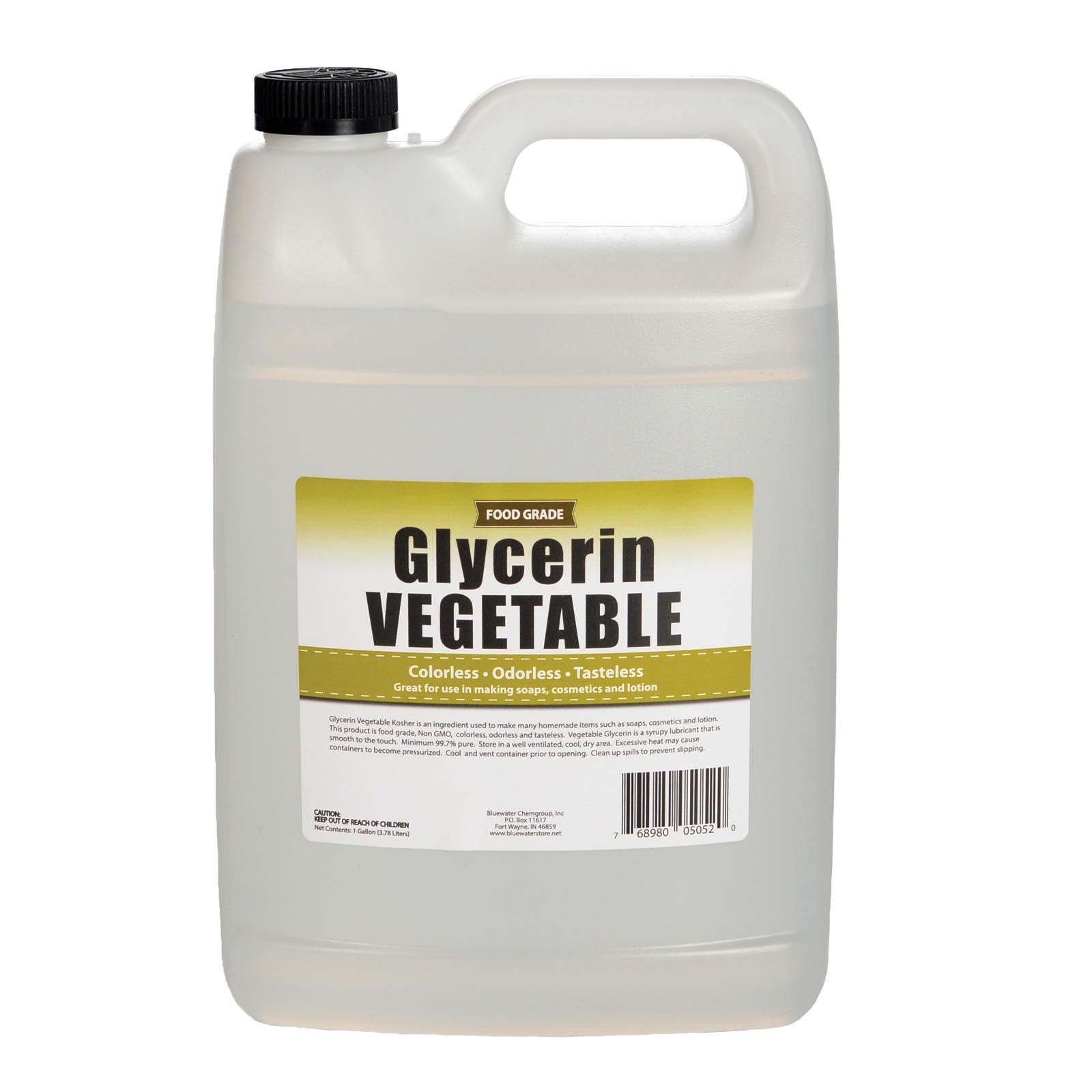 Sanco Industries Vegetable Glycerin 1gal bottle for natural skin and hair moisturization.