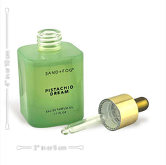 Sand + Fog Pistachio Dream on a dresser for a personal luxury moment.