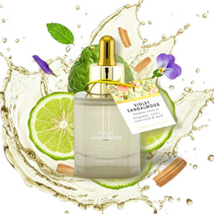 Sand and Fog Violet Sandalwood dropper-cap enables precise fragrance application.
