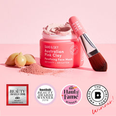 Sand & Sky applicator brush used for even mask application