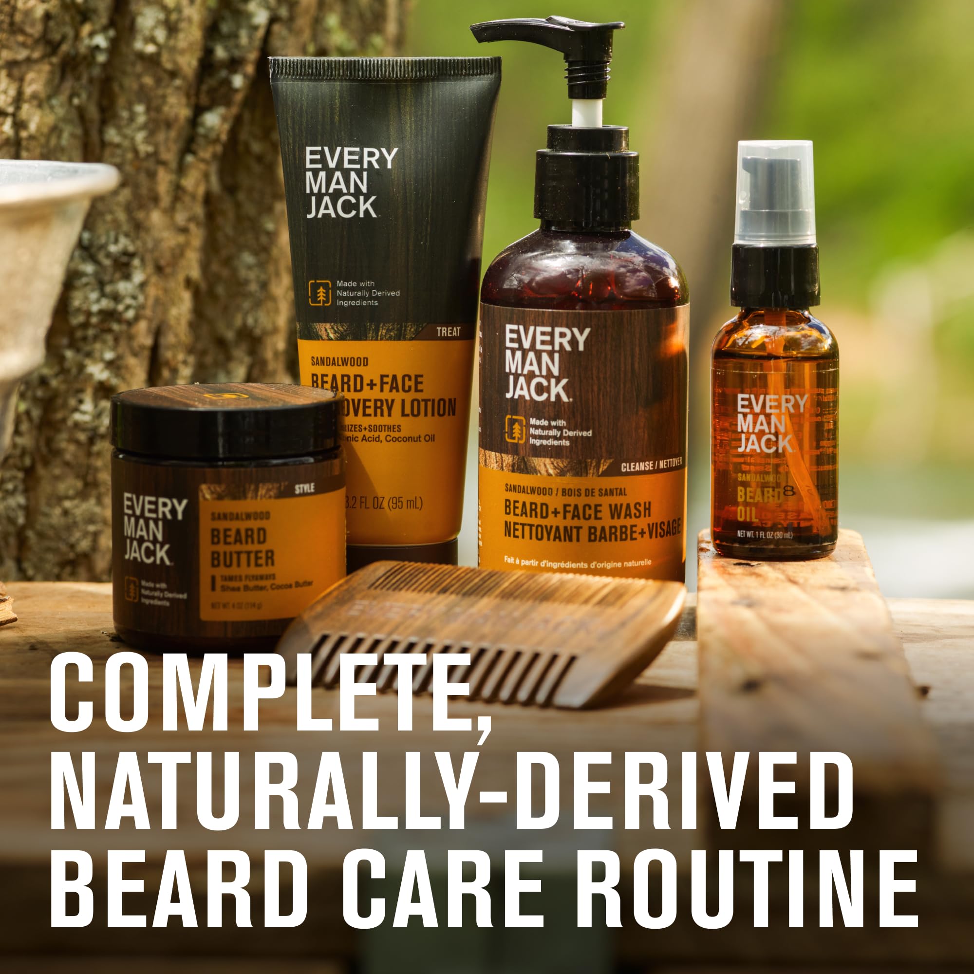 Sandalwood and vetiver outdoor scent note for masculine fragrance appeal.