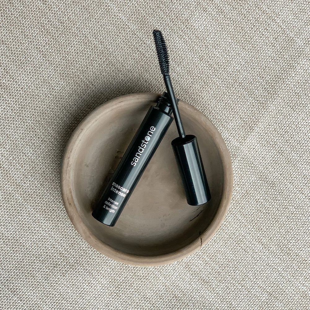 Sandstone Scandinavia cruelty-free logo signaling non toxic makeup choice.
