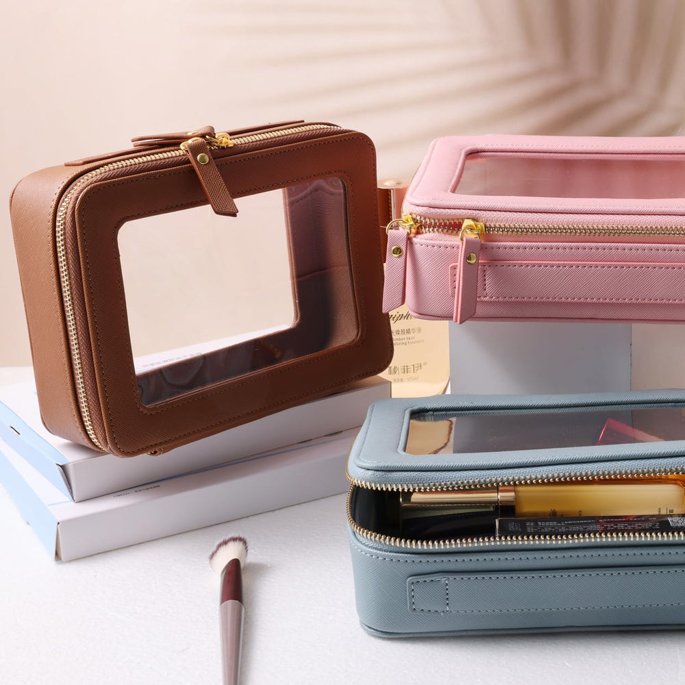 SANHECUN large-opening toiletry bag emphasizes easy packing during trips