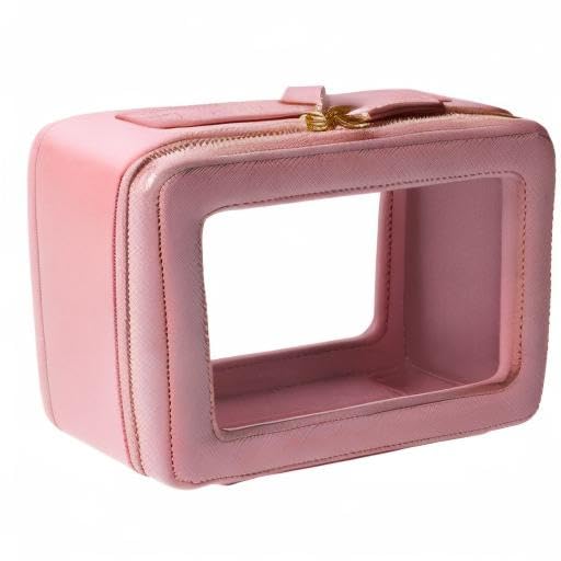 SANHECUN toiletry bag pink durable zipper withstands frequent use