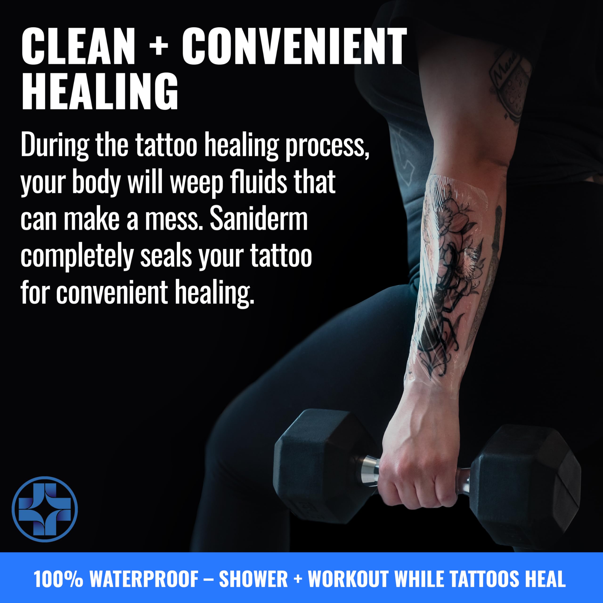 Saniderm durable polyurethane bandage resists tearing during wear and removal.