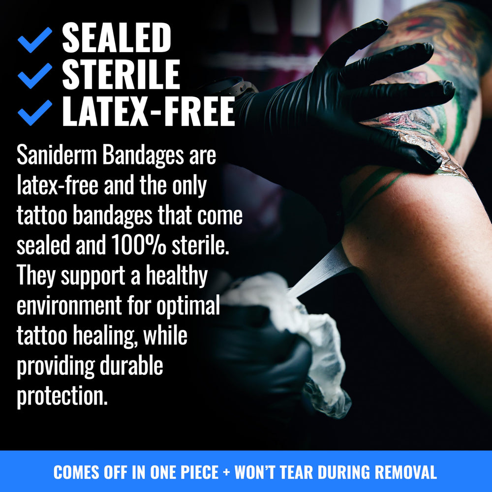 Saniderm Flex durable polyurethane resists tearing during removal.