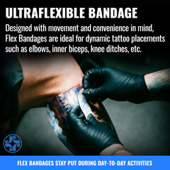 Saniderm Flex sealed sterile pack emphasizes hygiene-first packaging.