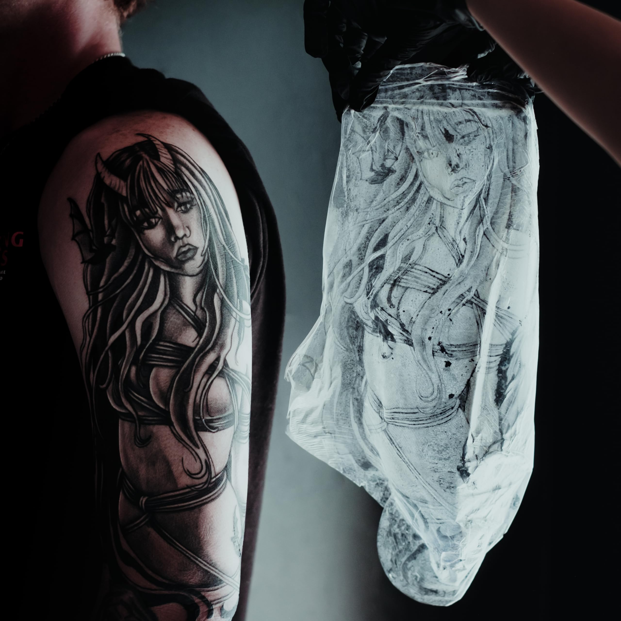 Saniderm Original tattoo aftercare benefits faster healing with less irritation.