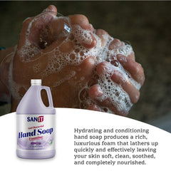 Sanit aloe vera moisturizing hand soap closeup showing hydrating formula for soft skin