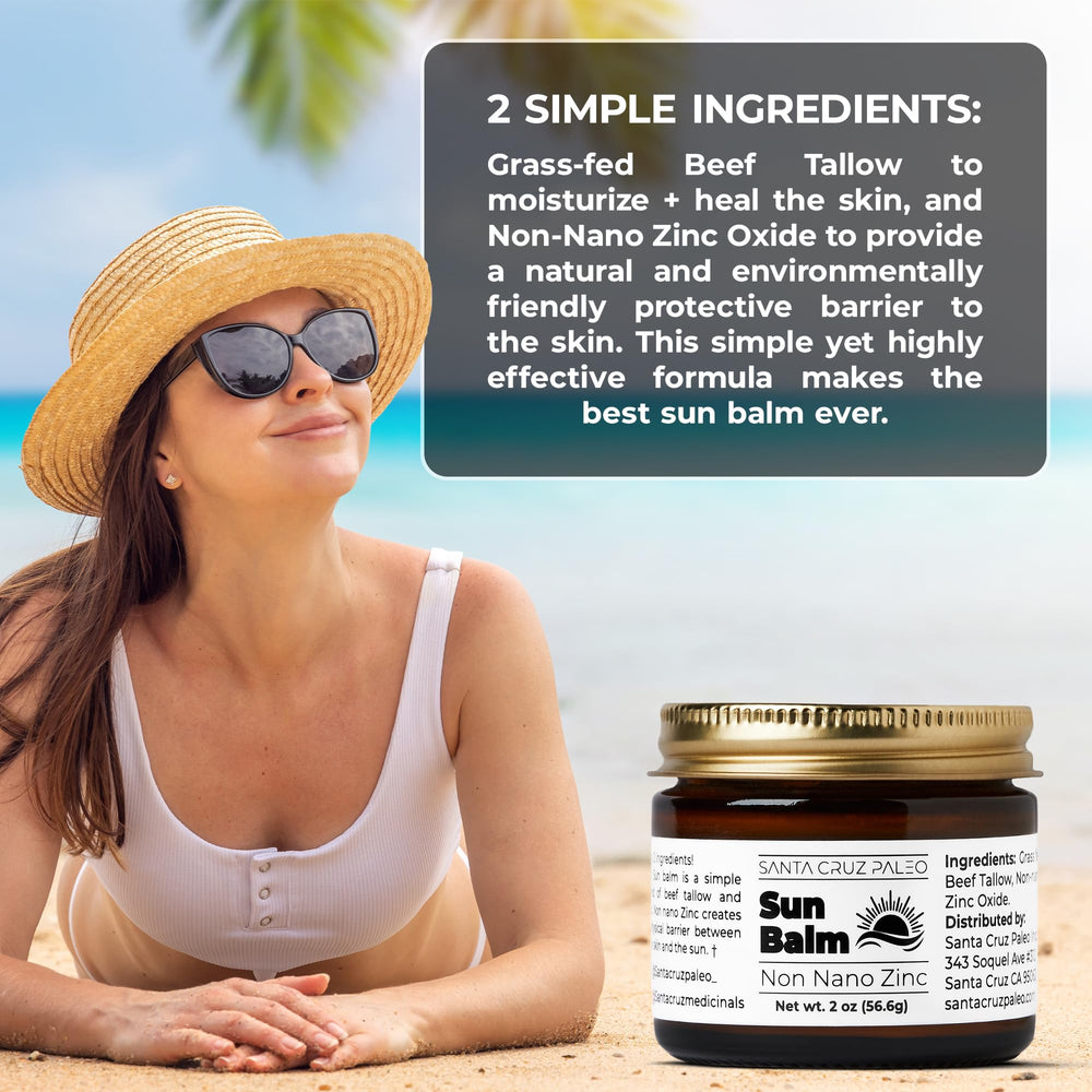 Santa Cruz Paleo outdoor-use barrier balm protects skin during sun exposure.