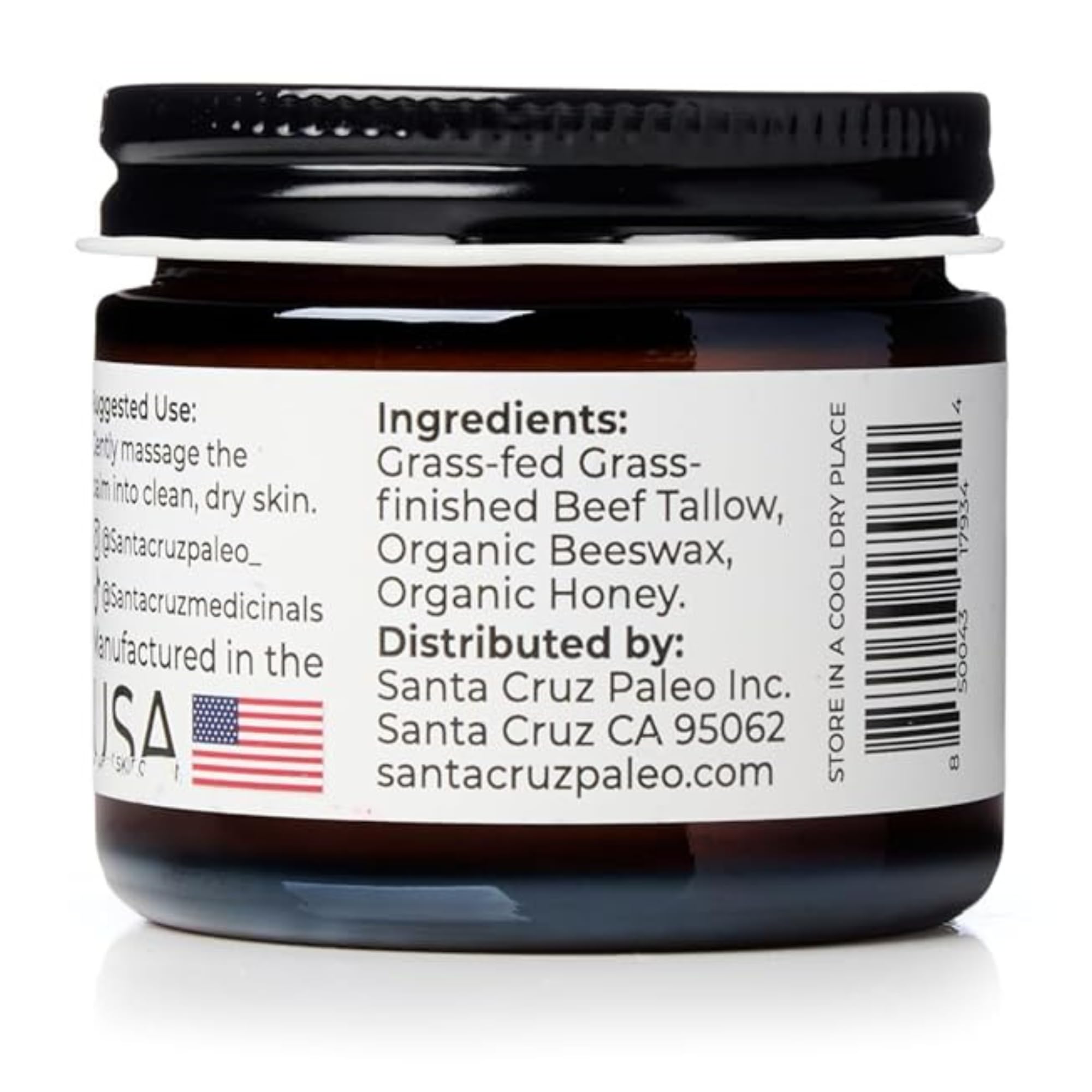 Santa Cruz Paleo balm texture being applied to hand for easy use