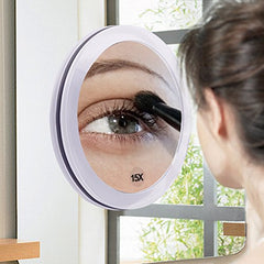 Espejo SANTOO 15X con visor de 4.8 pulgadas para detalle facial.