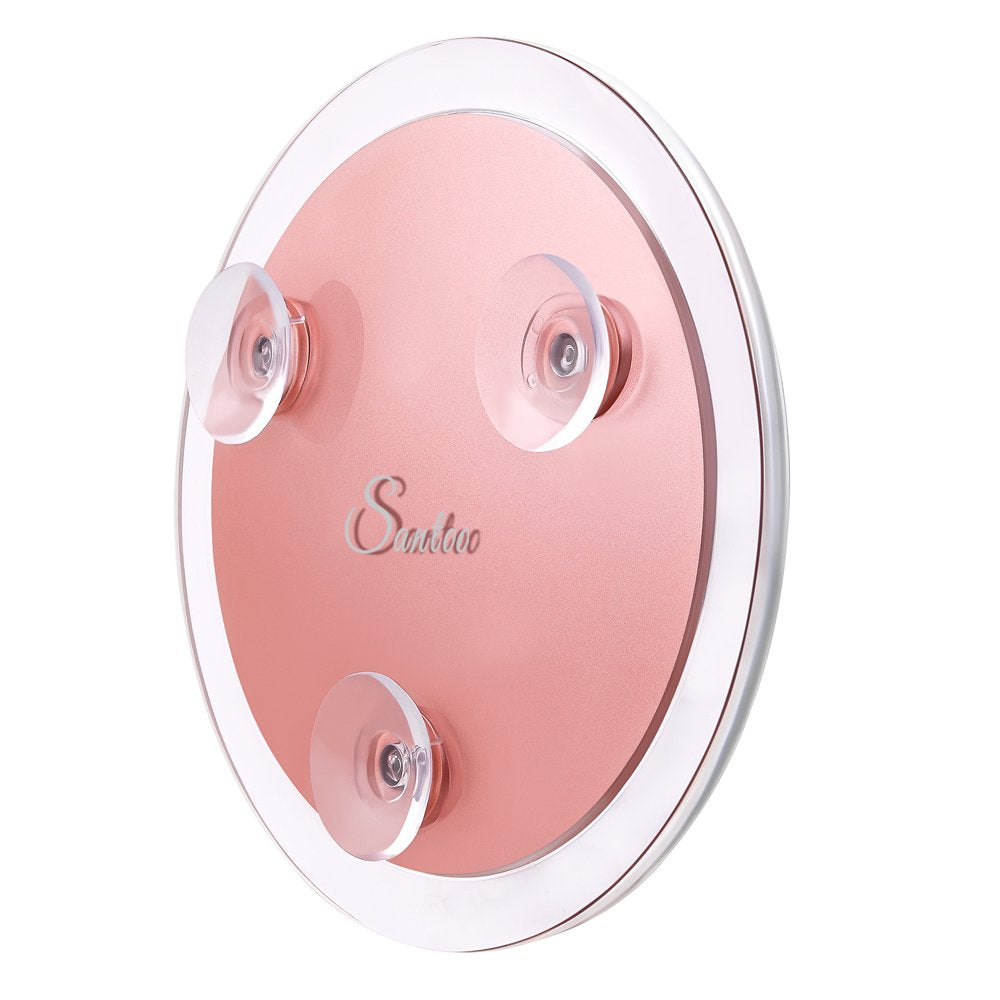 SANTOO rose-gold back panel adds stylish vanity accent