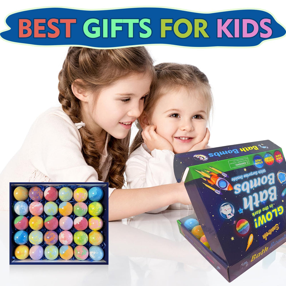 Santrela bath bombs gift set ideal for Easter, birthdays and holidays