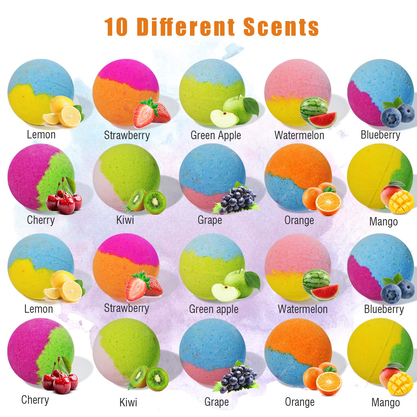 Santrela bombs float and fizz, turning bath water into a playful scene.