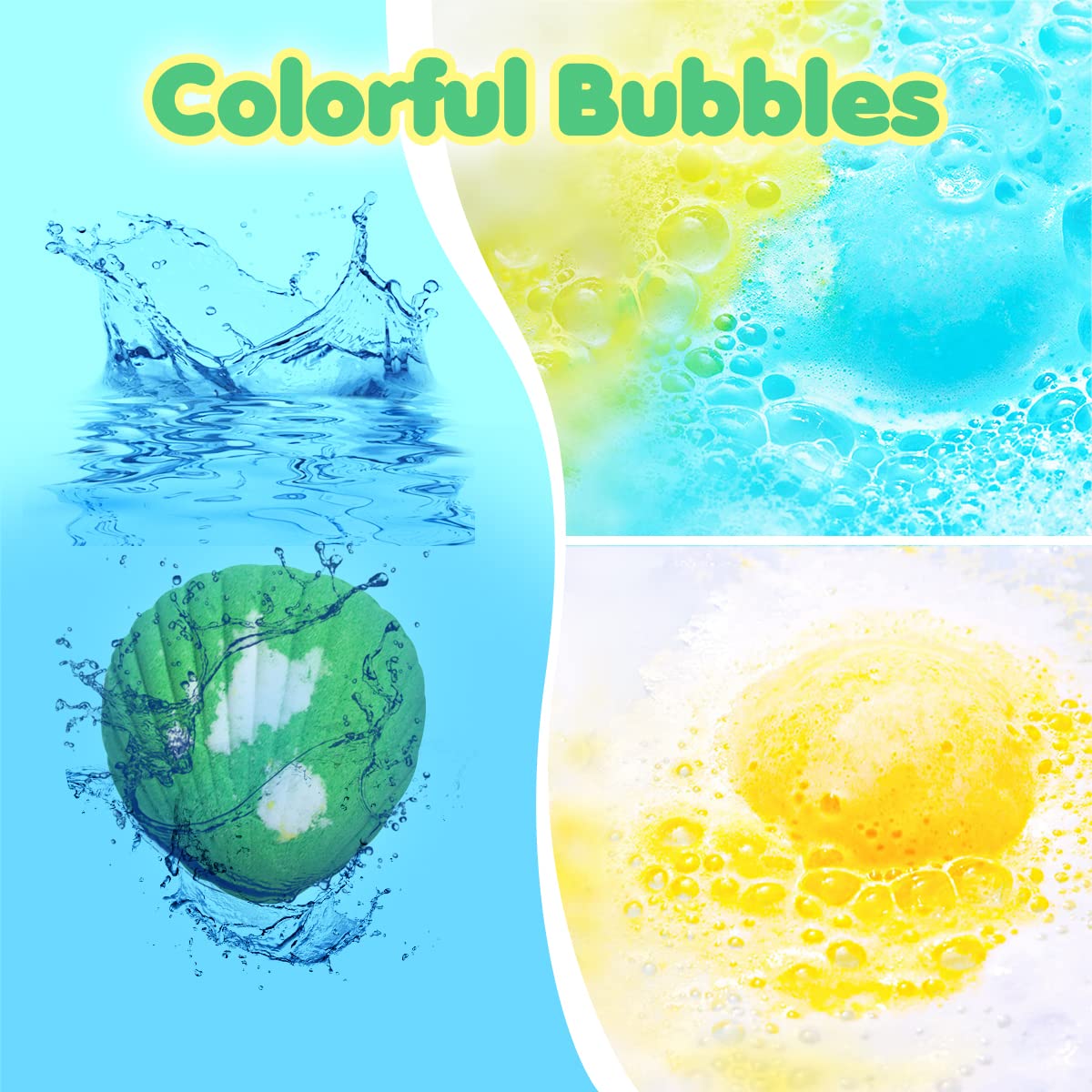 Santrela rich bubbles and vibrant colors create a playful bath every time