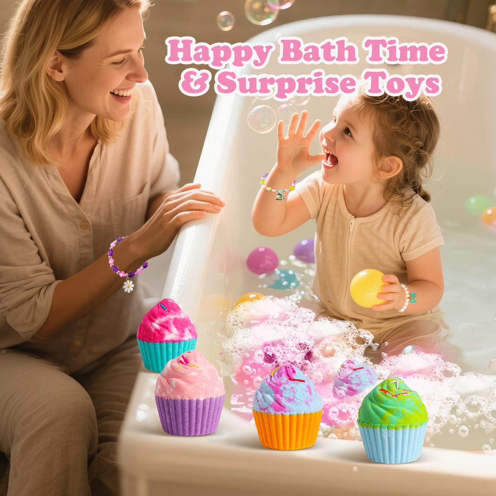 Santrela watermelon scented bath bomb helps relax and unwind.