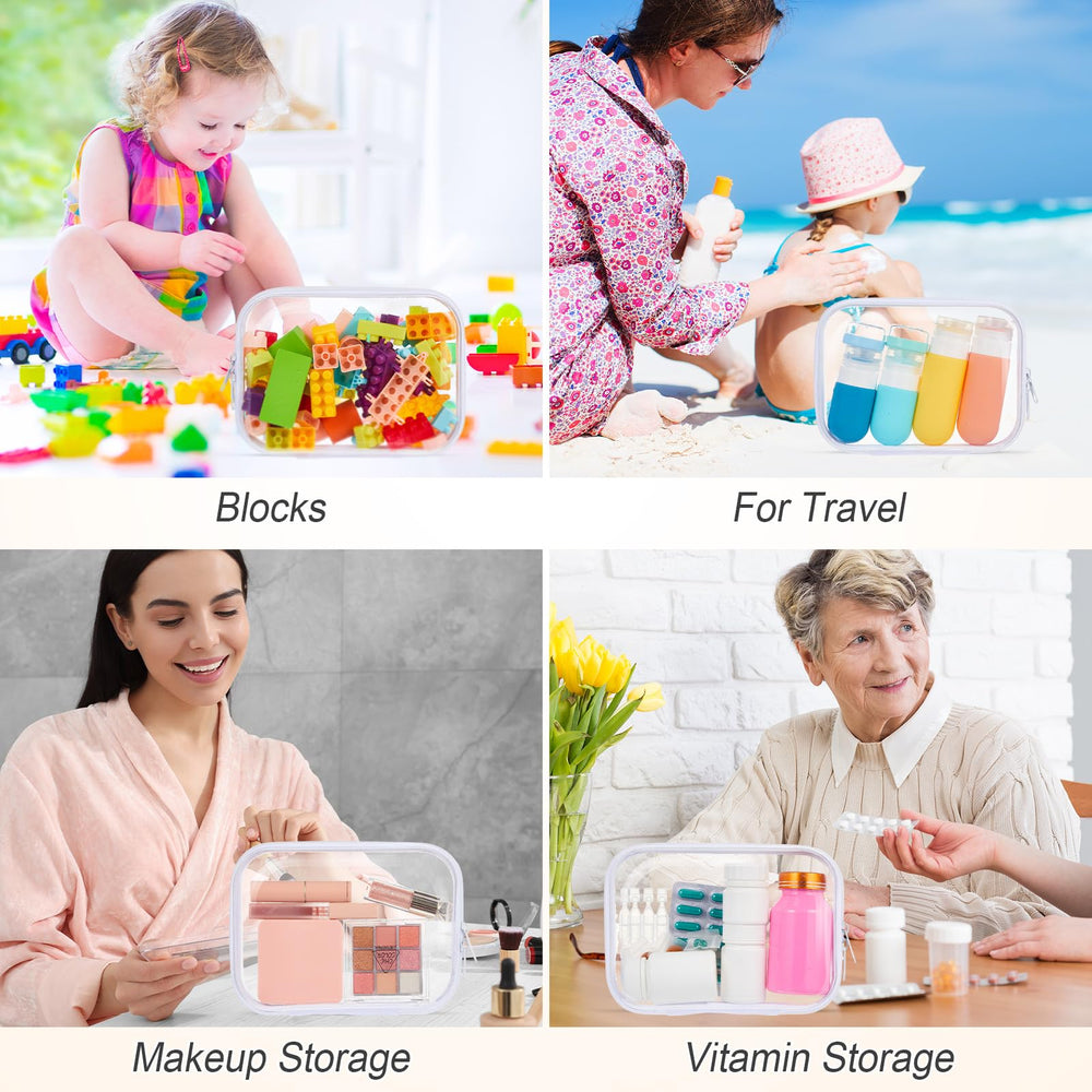 Sanwuta clear zipper case versatile for home car or desk organization