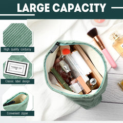 Sanwuta large-capacity makeup bag interior layout fits lipsticks and brushes