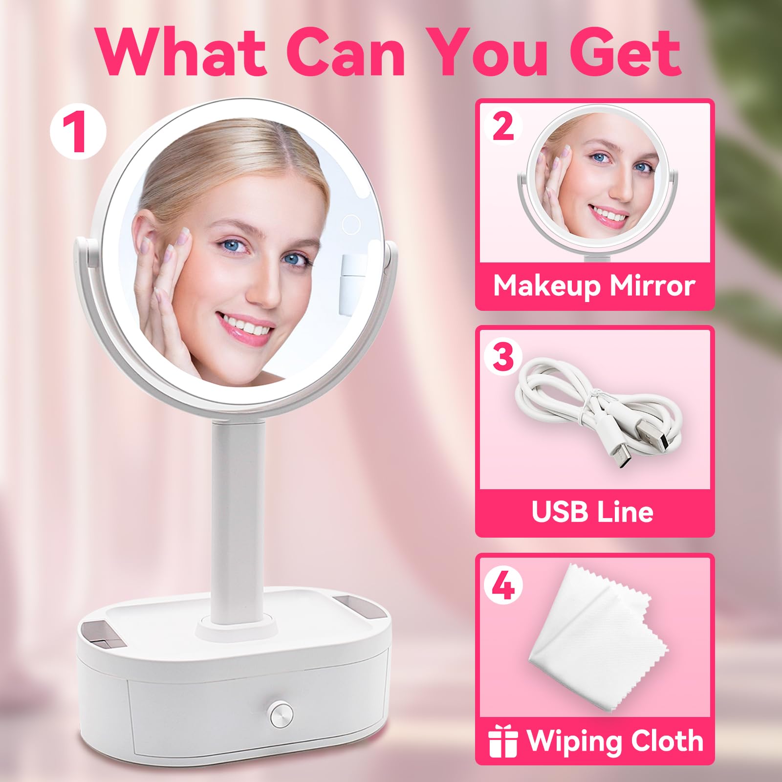 SANYCASA fingerprint-resistant glass stays clean for quick touch-ups.