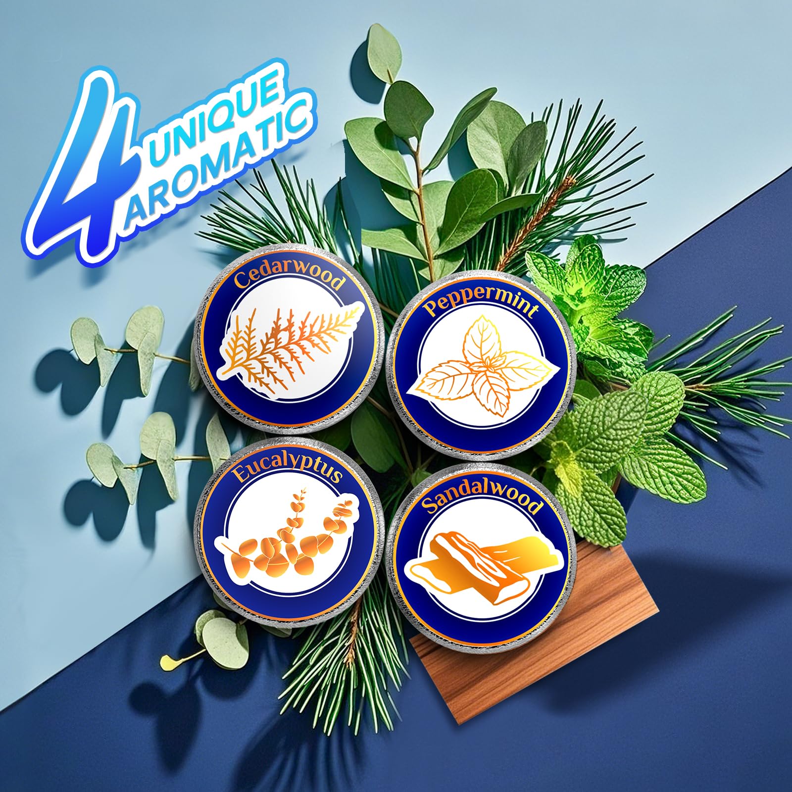 Aromaterapia de cedro de Sanyi para una relajación suave en el baño.