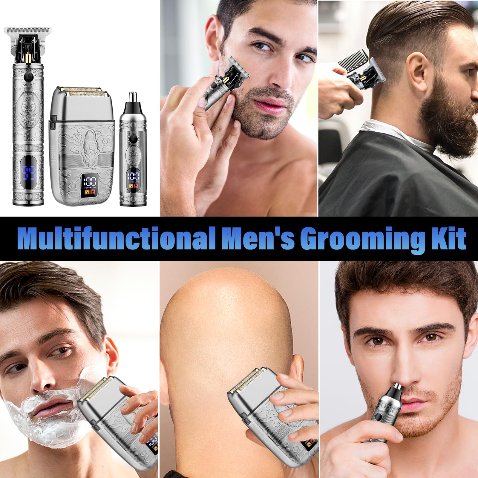 Saoilli nose trimmer for men designed for gentle, precise trimming.