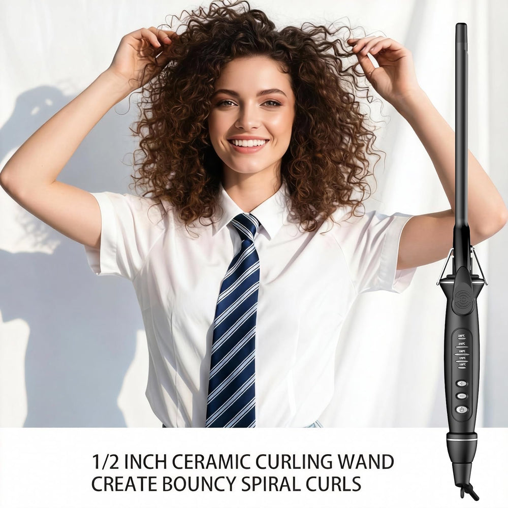 SAOSA curling iron with ceramic-tourmaline coating for frizz control and shine