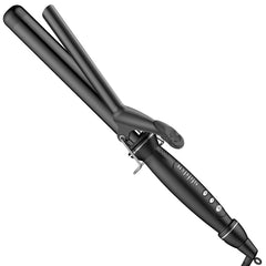 SAOSA curling iron front view shows sleek design for quick daily curls.