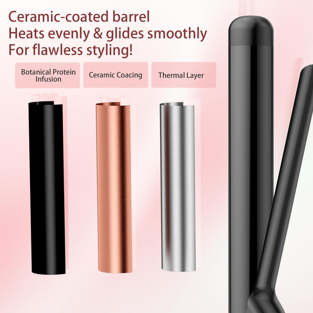 SAOSA curling iron travel compact design suggests easy packing for trips.
