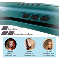 SAOSA hair crimper iron global voltage for international travel.