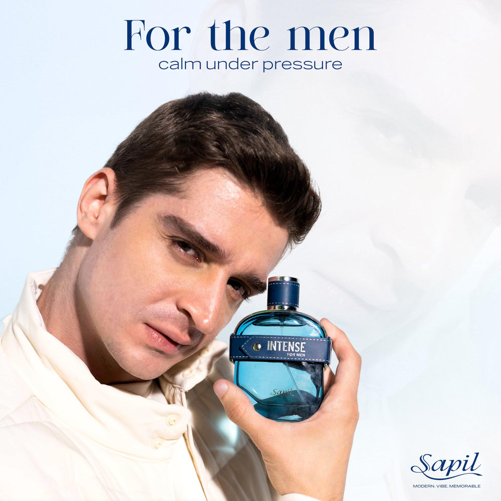 Sapil Intense heart notes of apple and geranium offer versatile charm.