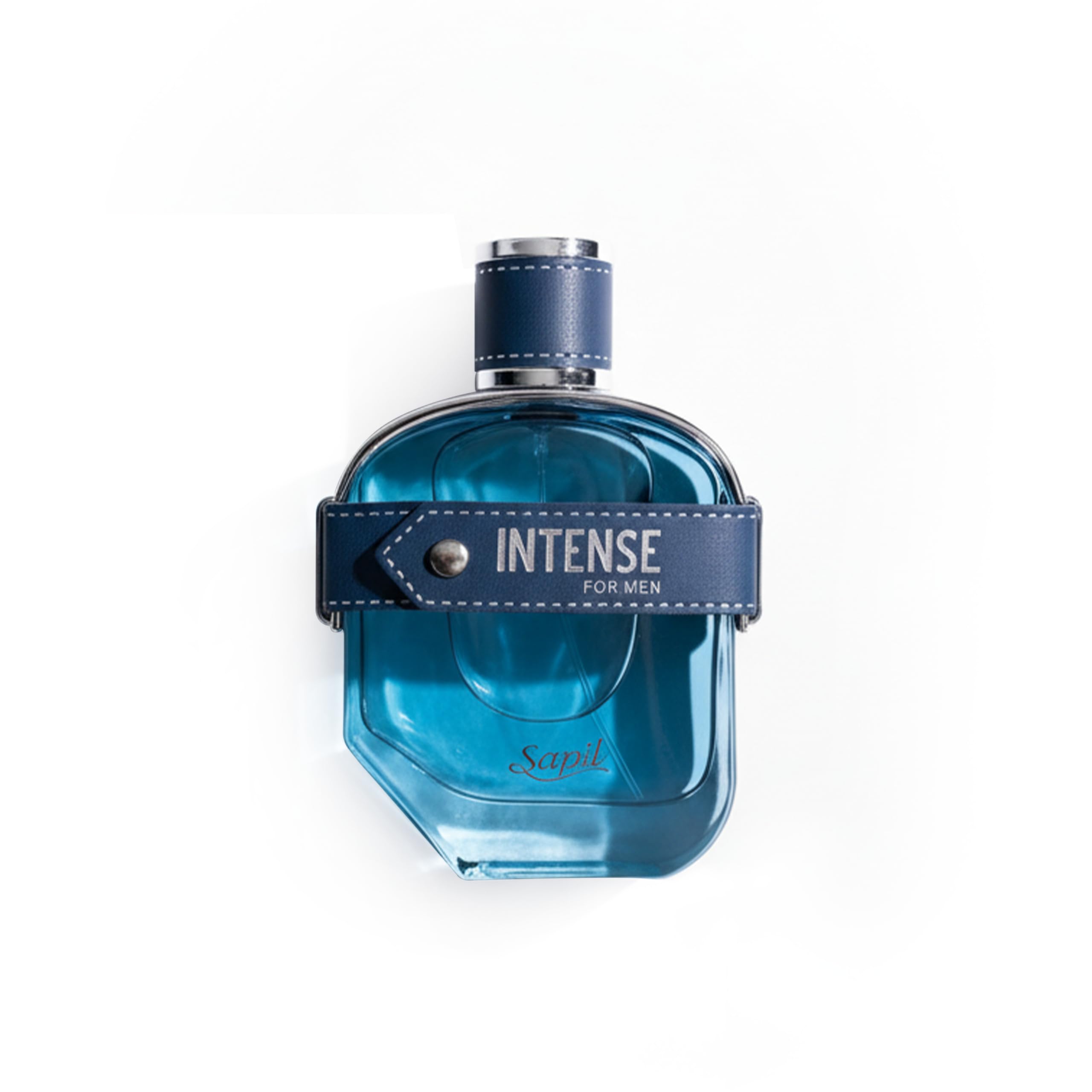 Sapil Intense bottle with lemon-ginger top notes delivering fresh confidence.