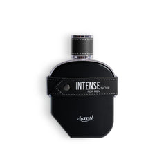 Sapil Intense Noir bottle front view for bold all-day impression.