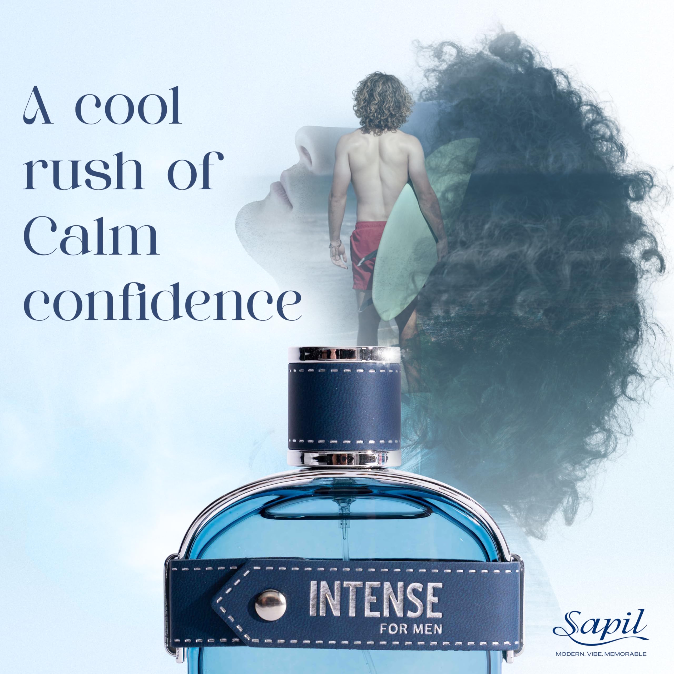 Sapil Intense vetiver and amber base depth for lasting impact.