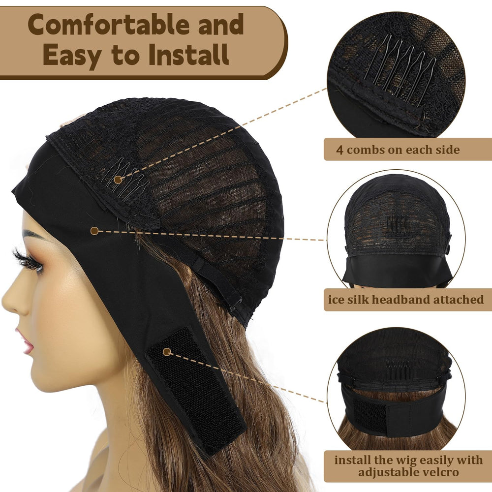 SAPPHIREWIGS two built-in combs ensure secure fit