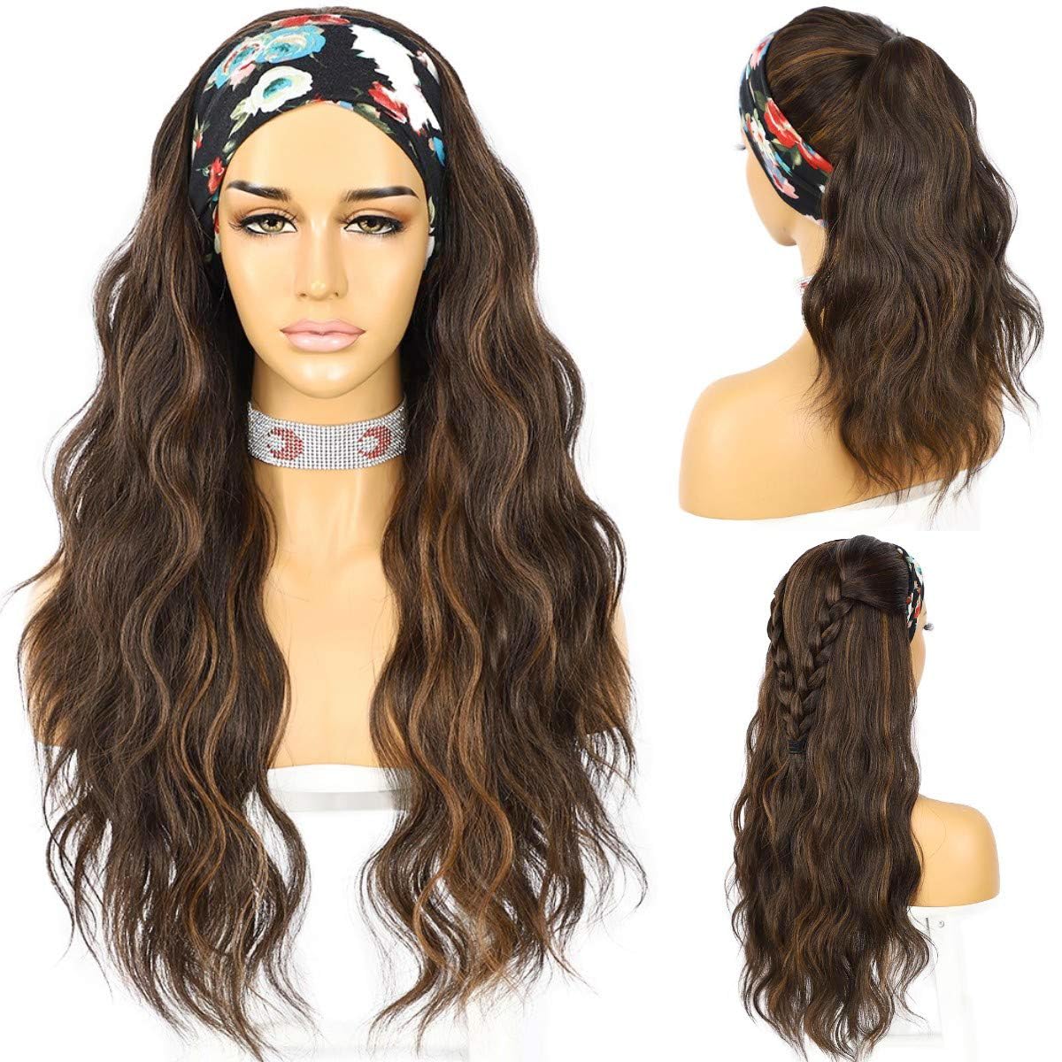 SAPPHIREWIGS glueless headband wig 26-inch loose body wave for easy daily styling