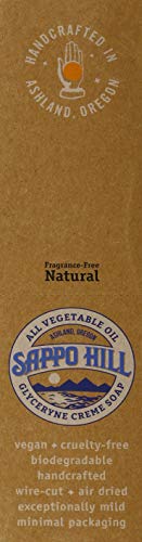 Sappo Hill Soapworks gardeners' cornmeal bar ready for exfoliating hand care
