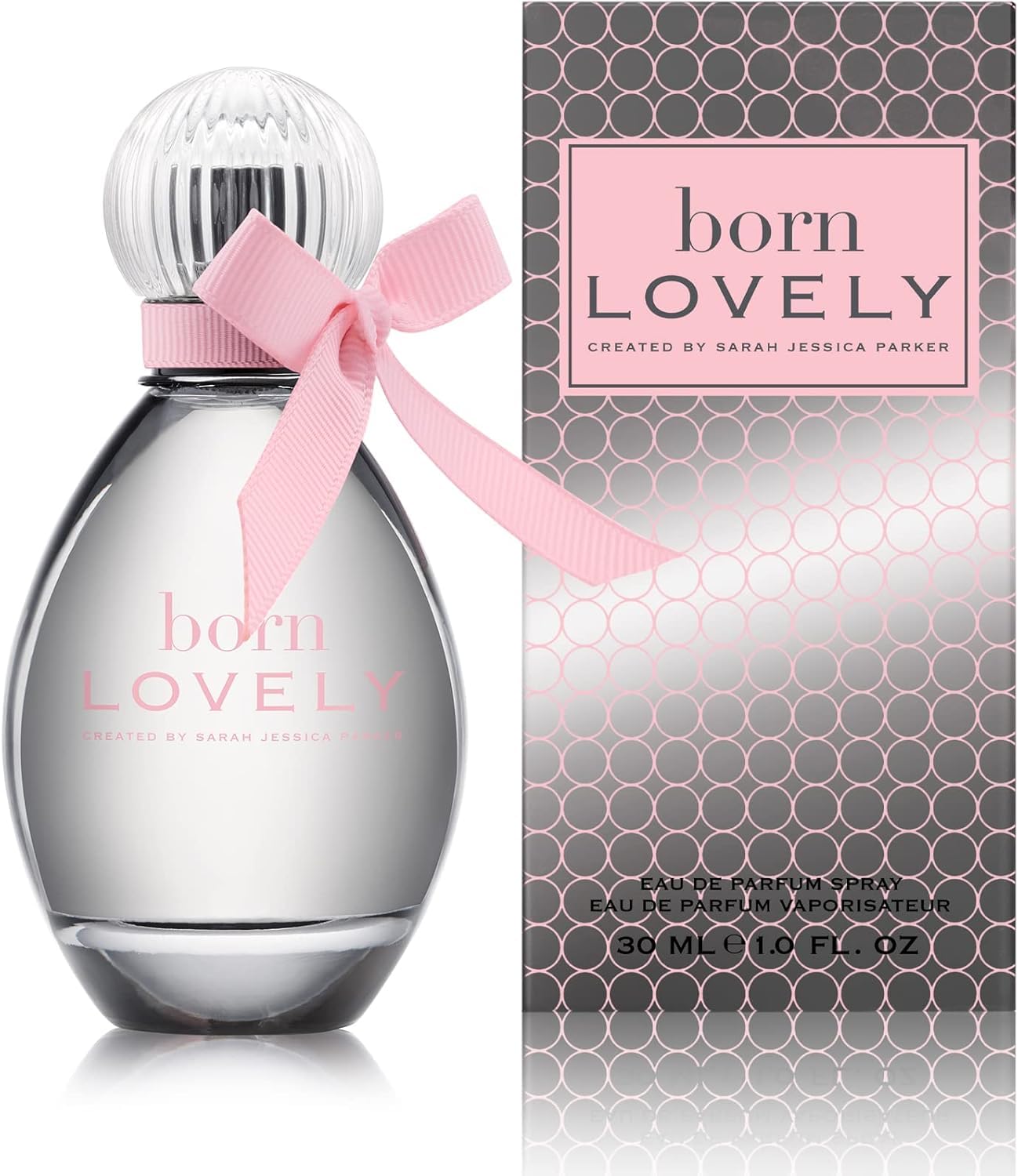 Sarah Jessica Parker Born Lovely packaging design evokes gift-worthy elegance on a vanity