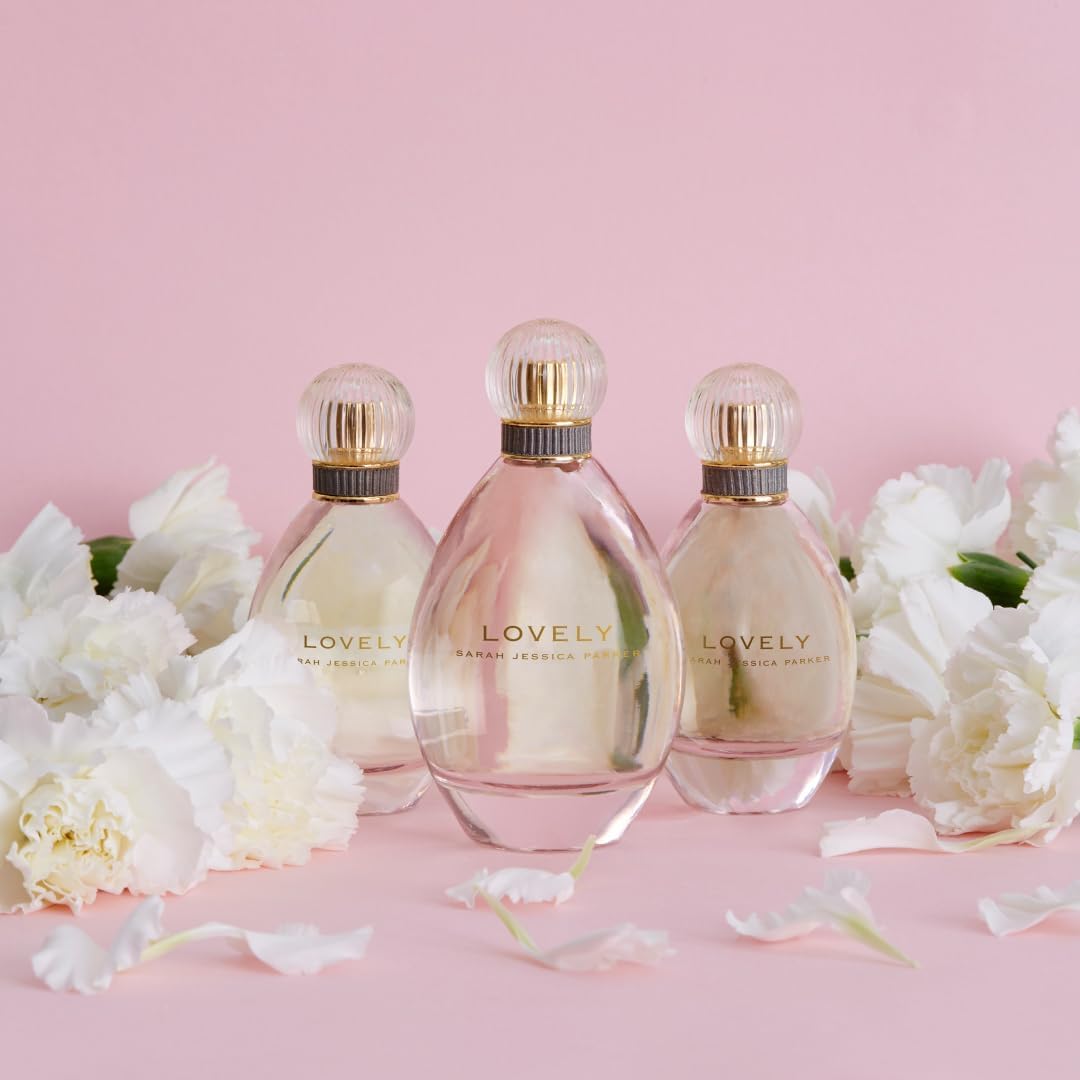 Sarah Jessica Parker Lovely 50 ml bottle on vanity for daily fragrance ritual
