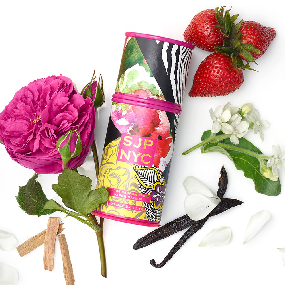 SJP NYC EDP woman-portrait suggests timeless confidence and fragrance as a personal signature.
