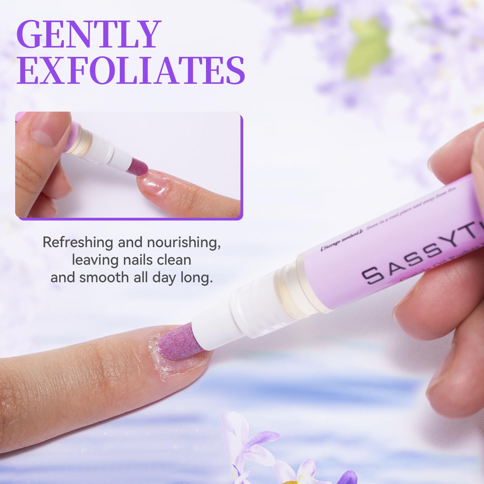 SASSYTIP Pink and Purple hues emphasize color appeal and stylish nail care.