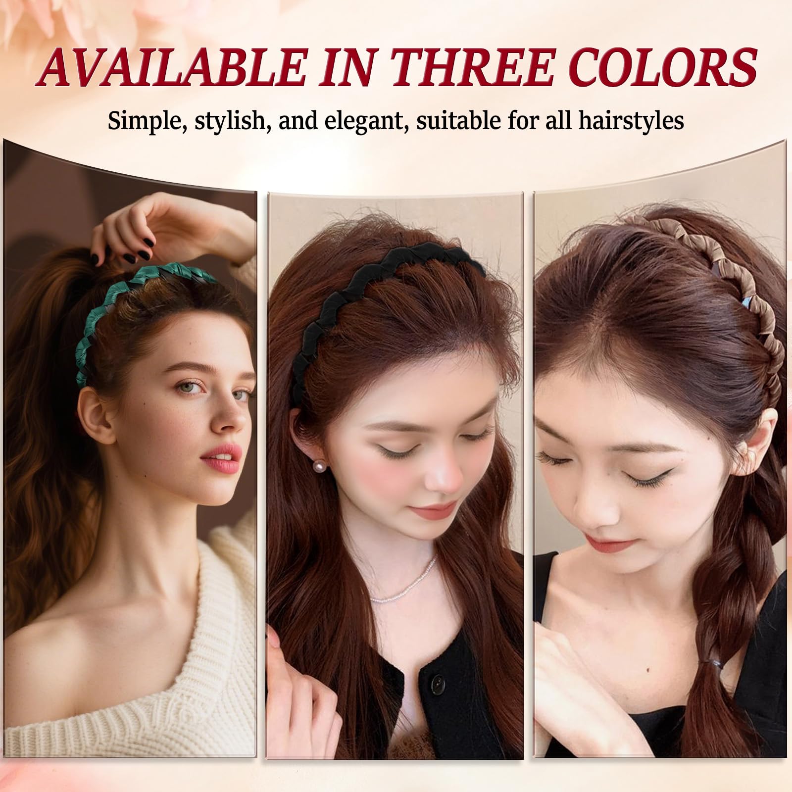 Satasiam Vintage High Cranium Hairband back option for dual-wear styling.