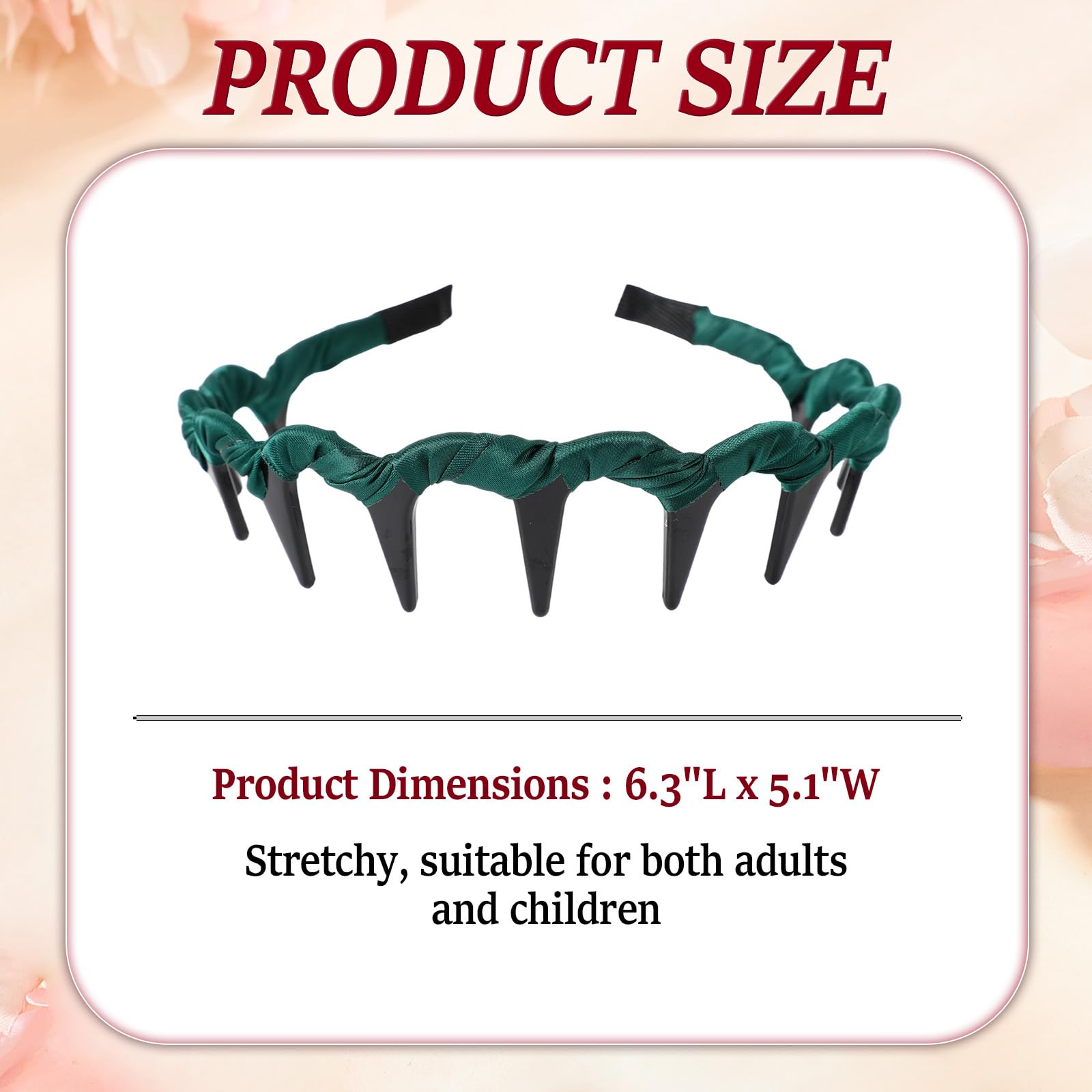 Satasiam Vintage High Cranium Hairband soft-material construction supports comfortable all-day use.