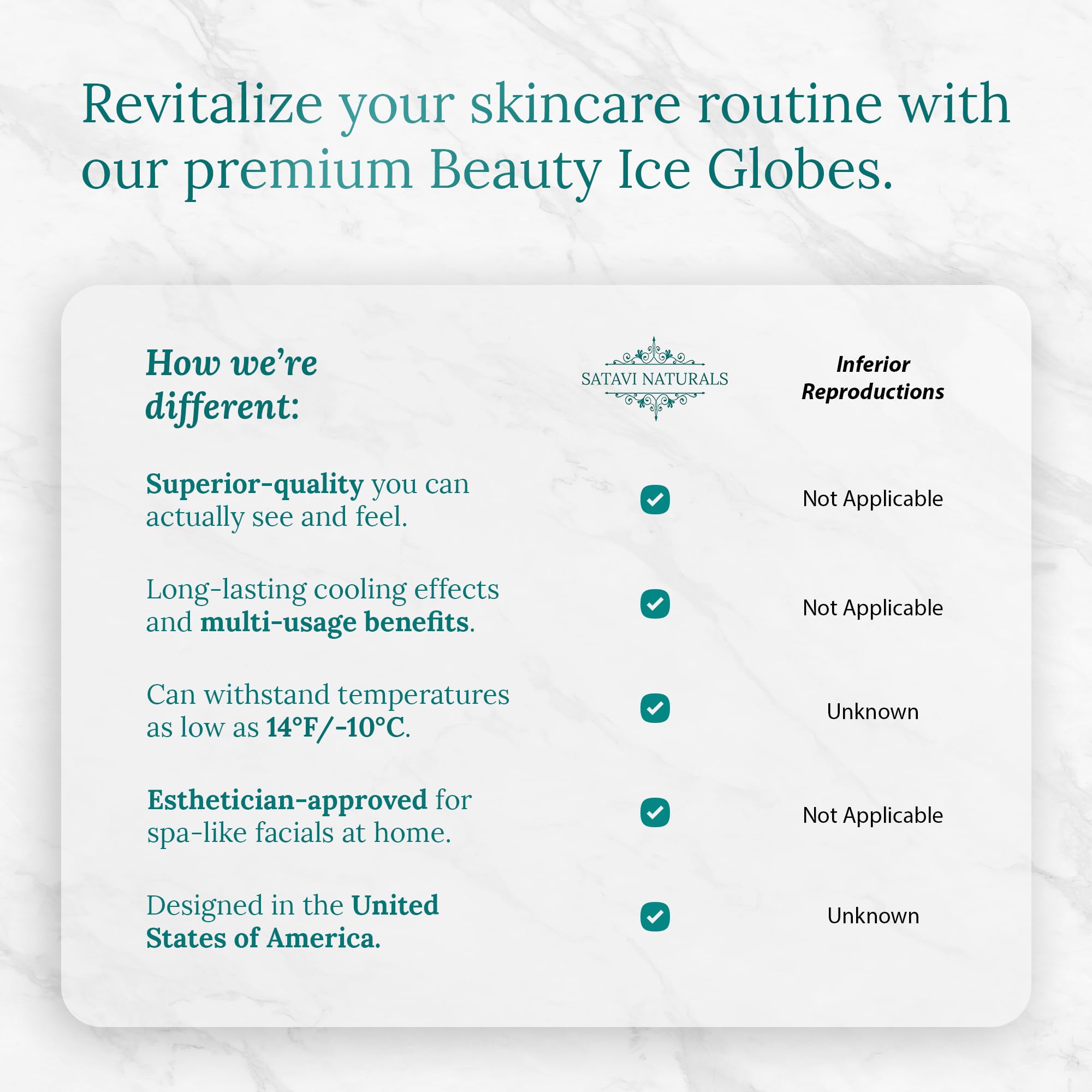 Satavi Naturals Beauty Ice Globes gift box presentation makes thoughtful skincare gifts