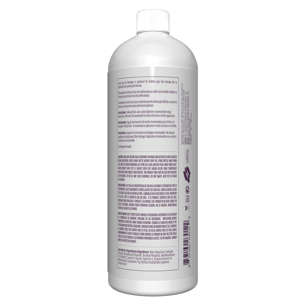 Satin oxide developers mixing in bowl, ideal for even, ultra vivid color results.